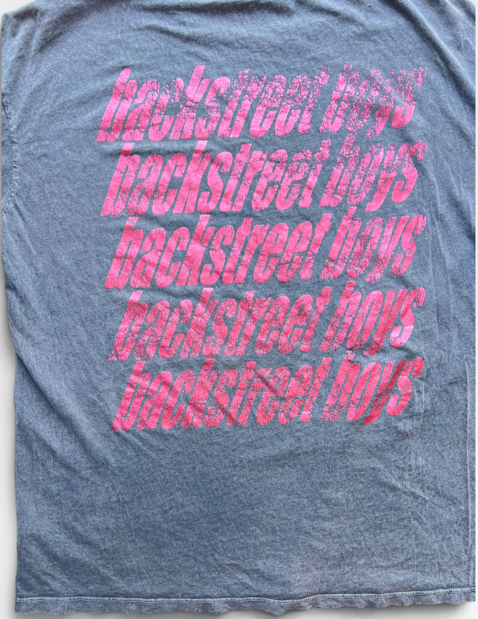 GREY BACKSTREETBOYS TEE L