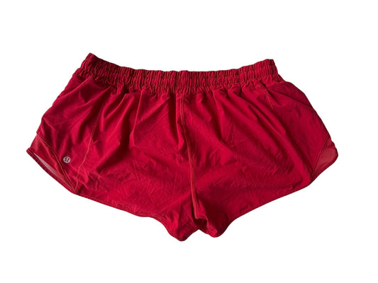 RED LULULEMON SHORTS 14
