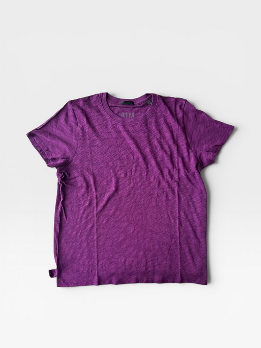 PURPLE ATM SHORT SLEEVE TOP (NWT $85) L