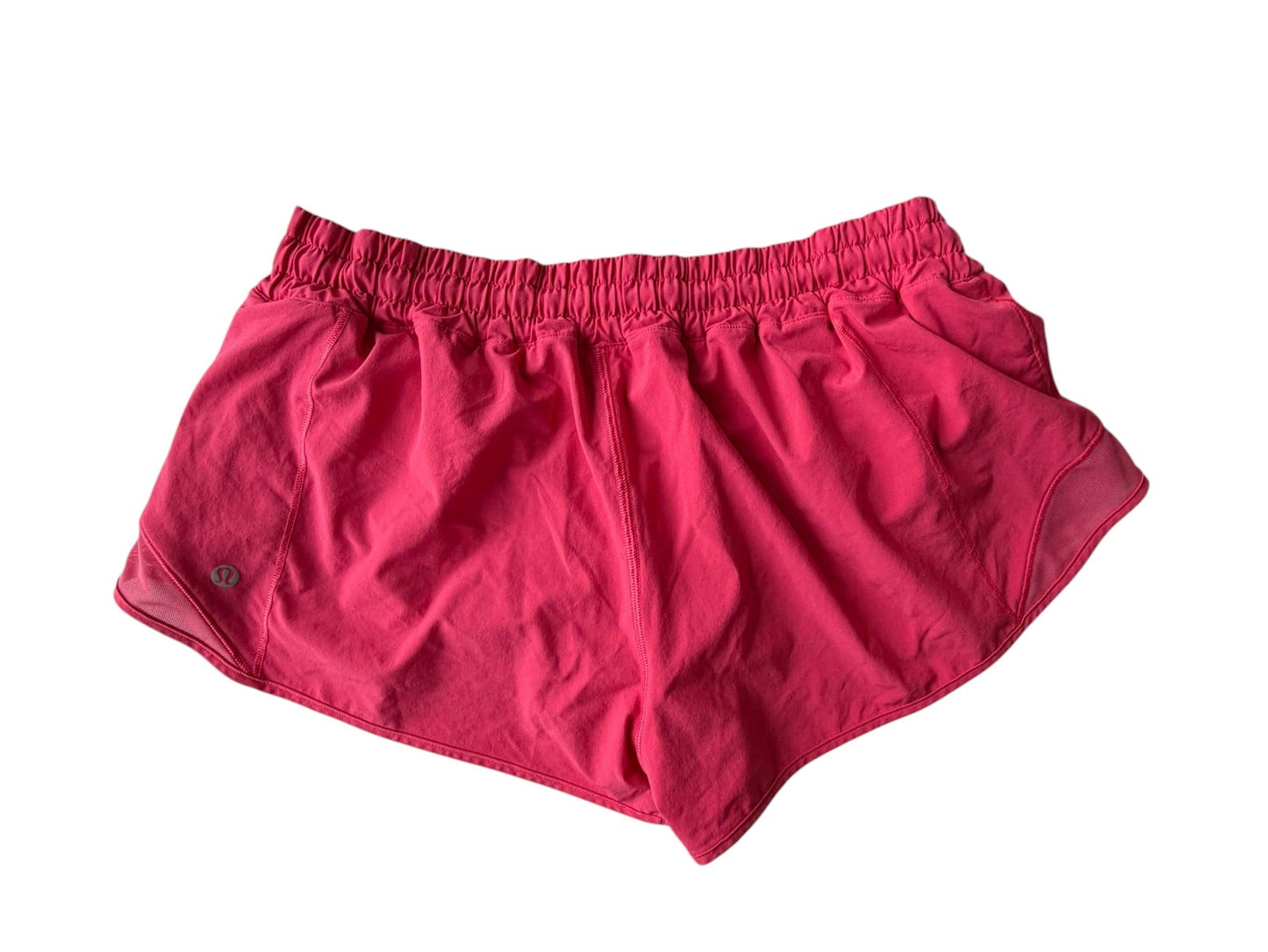 CORAL LULULEMON SHORTS 12