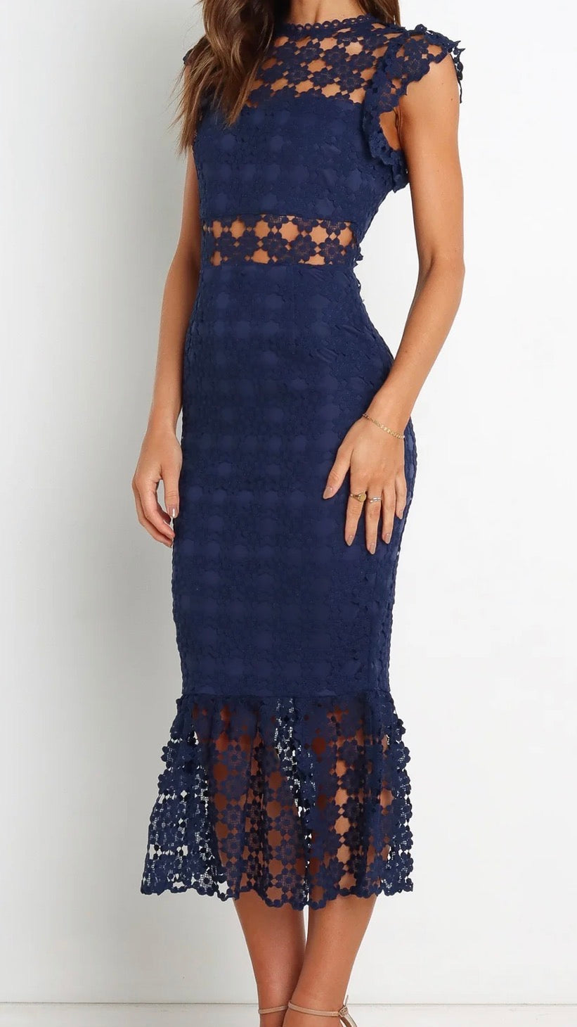 NAVY PETAL & PUP DRESS (NWT $99) 6