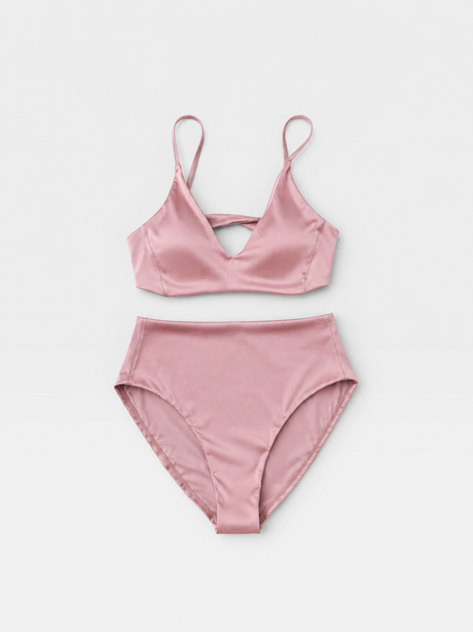 PINK "LEFT ON FRIDAY" HIGH WASTED BIKINI (ORG. $210) TS/BM