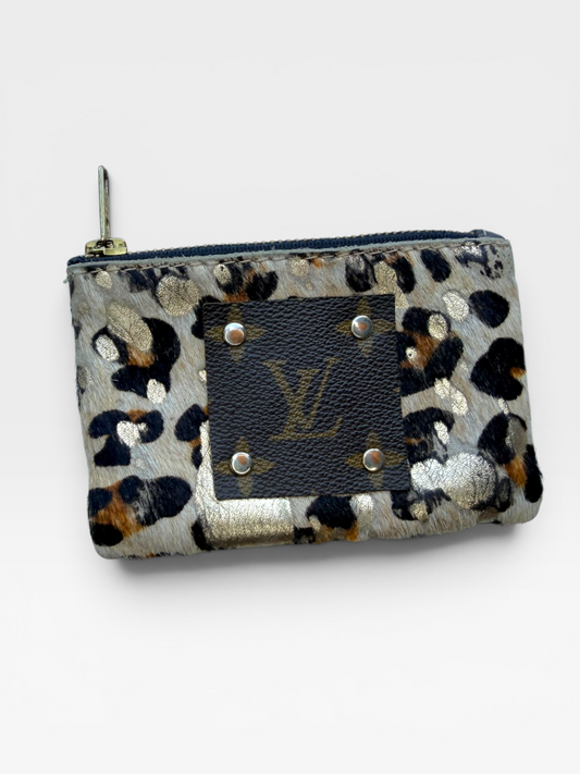 CUSTOM LV CHEETAH COIN PURSE
