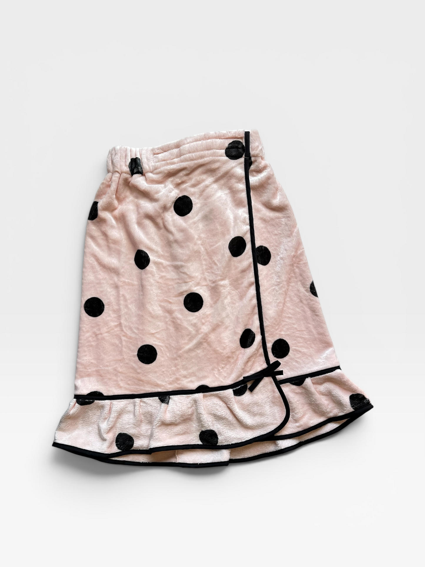 PINK POLKA DOT BELLA SPA WRAP - PLUSH (NWT) OS
