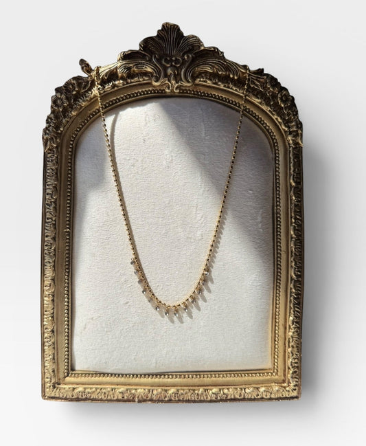 ZIRCON CHARM NECKLACE