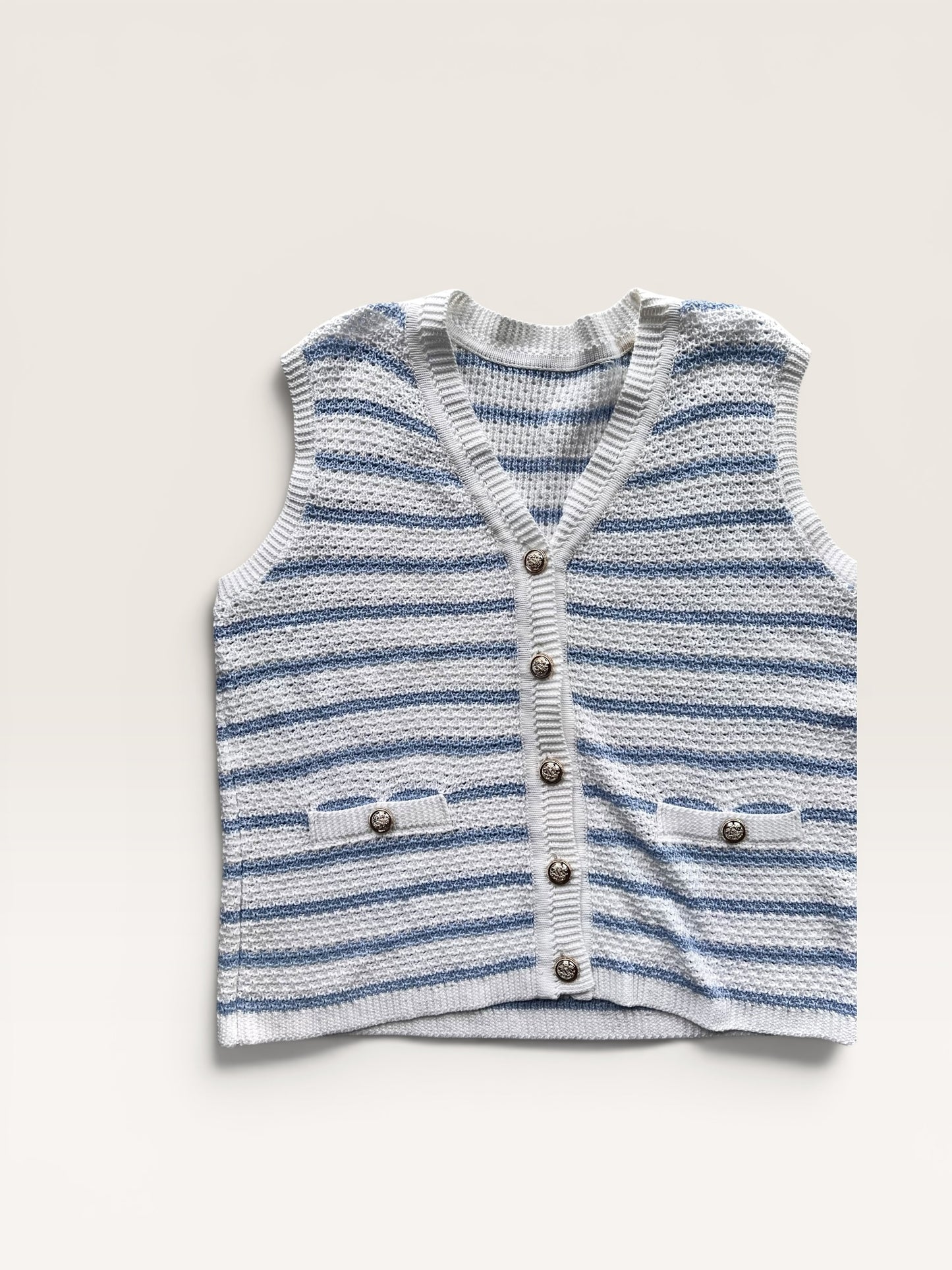BLUE/WHITE VEST XL