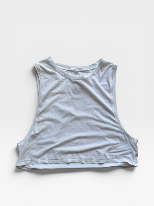 WHITE LULULEMON TANK 10