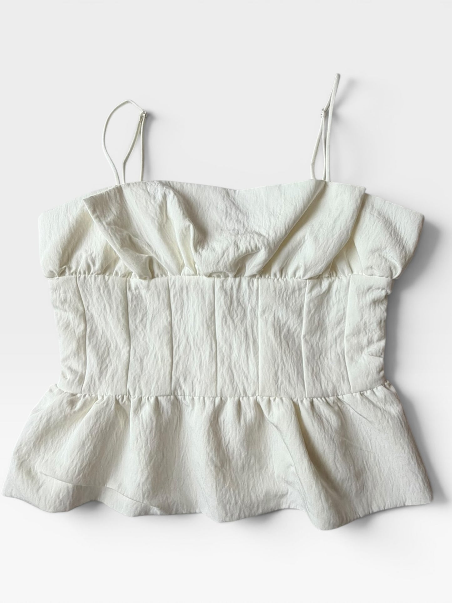 WHITE LINE & DOT TANK (NWT $95) M