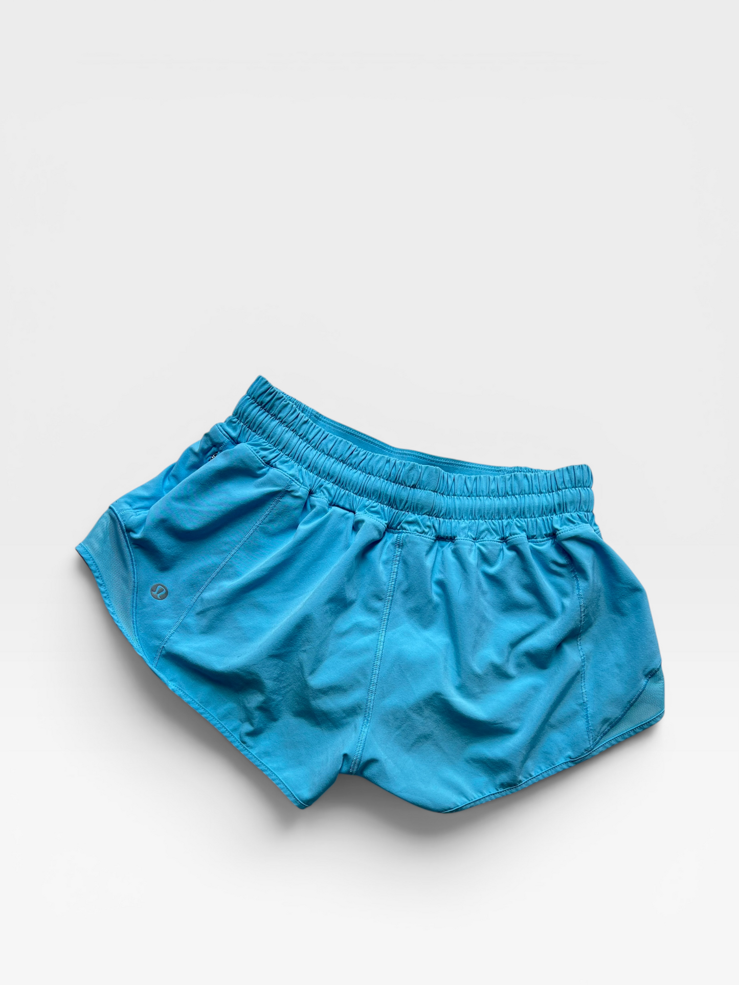 TEAL LULULEMON SHORTS 4