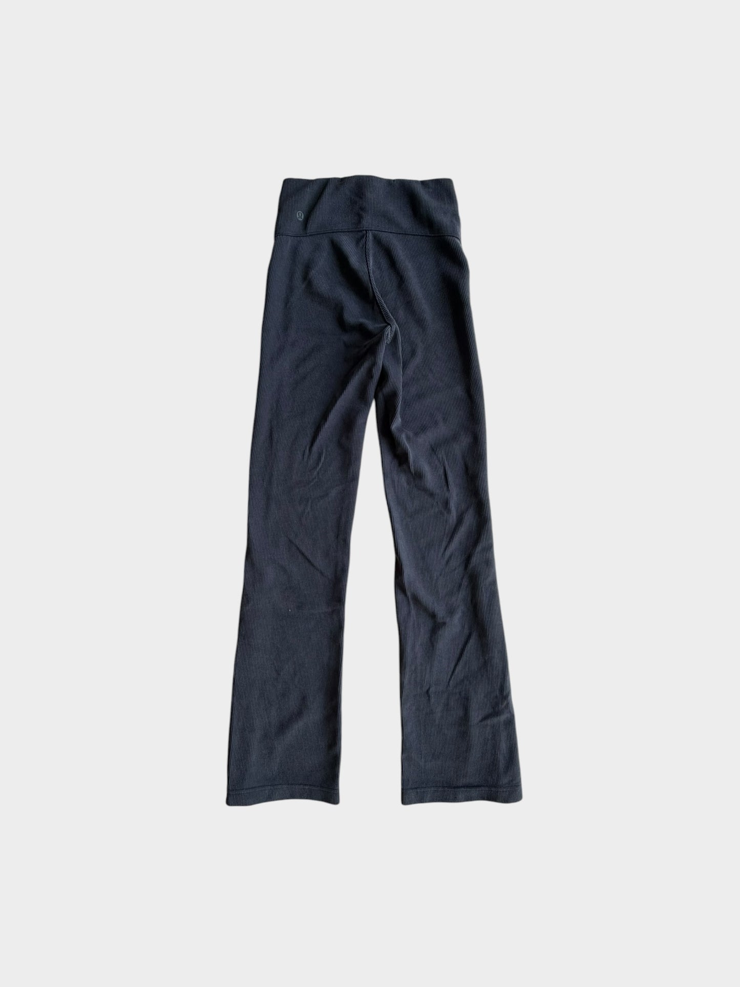 BLACK LULULEMON FLARE PANTS 2