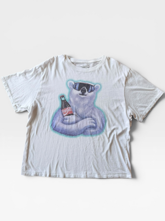 WHITE ABERCROMBIE "COKE" TSHIRT XL