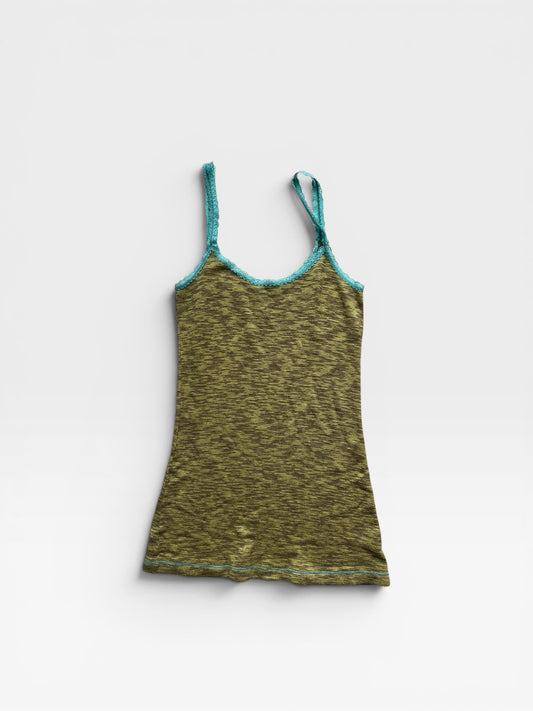 FREE PEOPLE DRESS (GREEN/BLUE) L