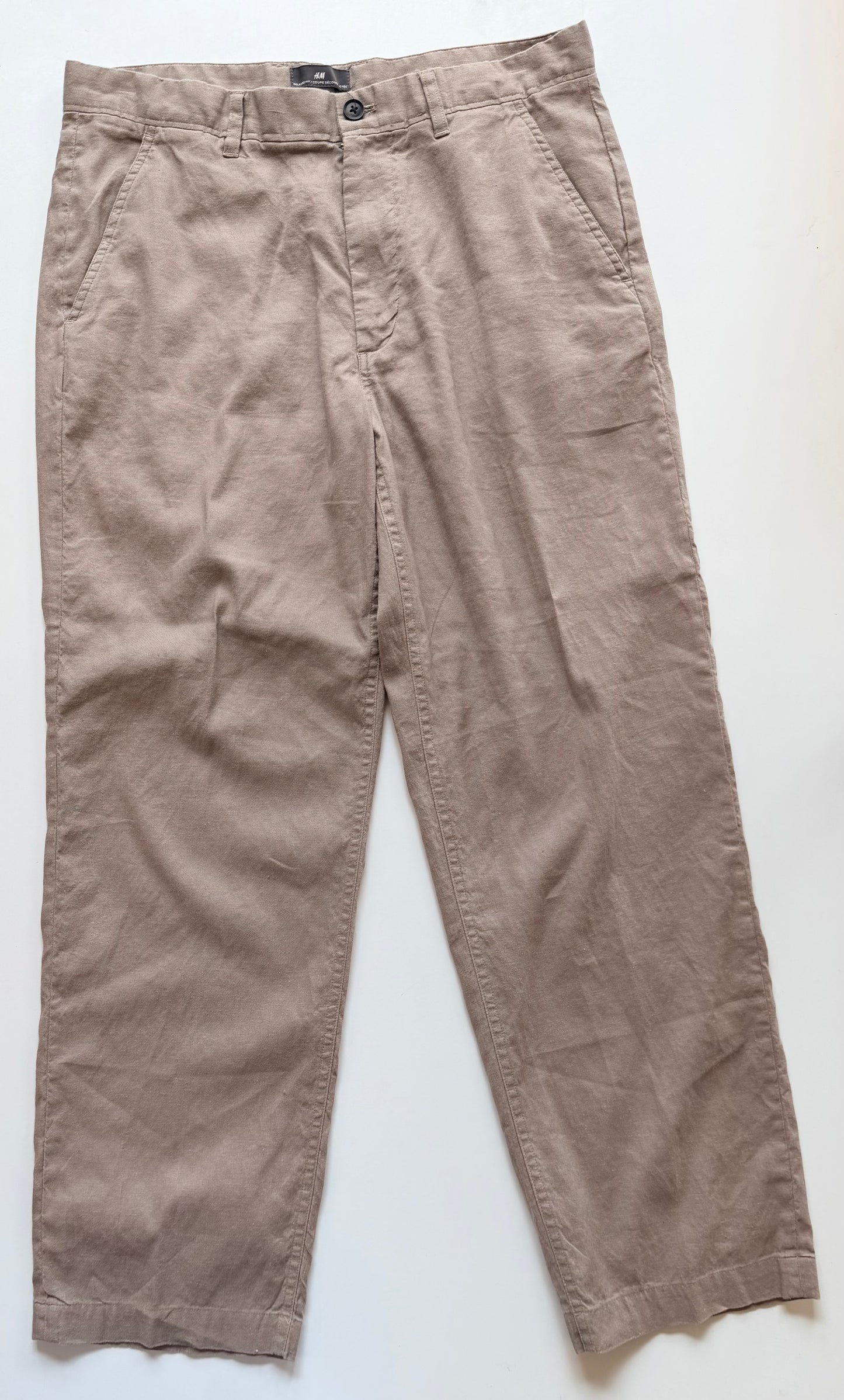 LINEN H &M PANTS 34