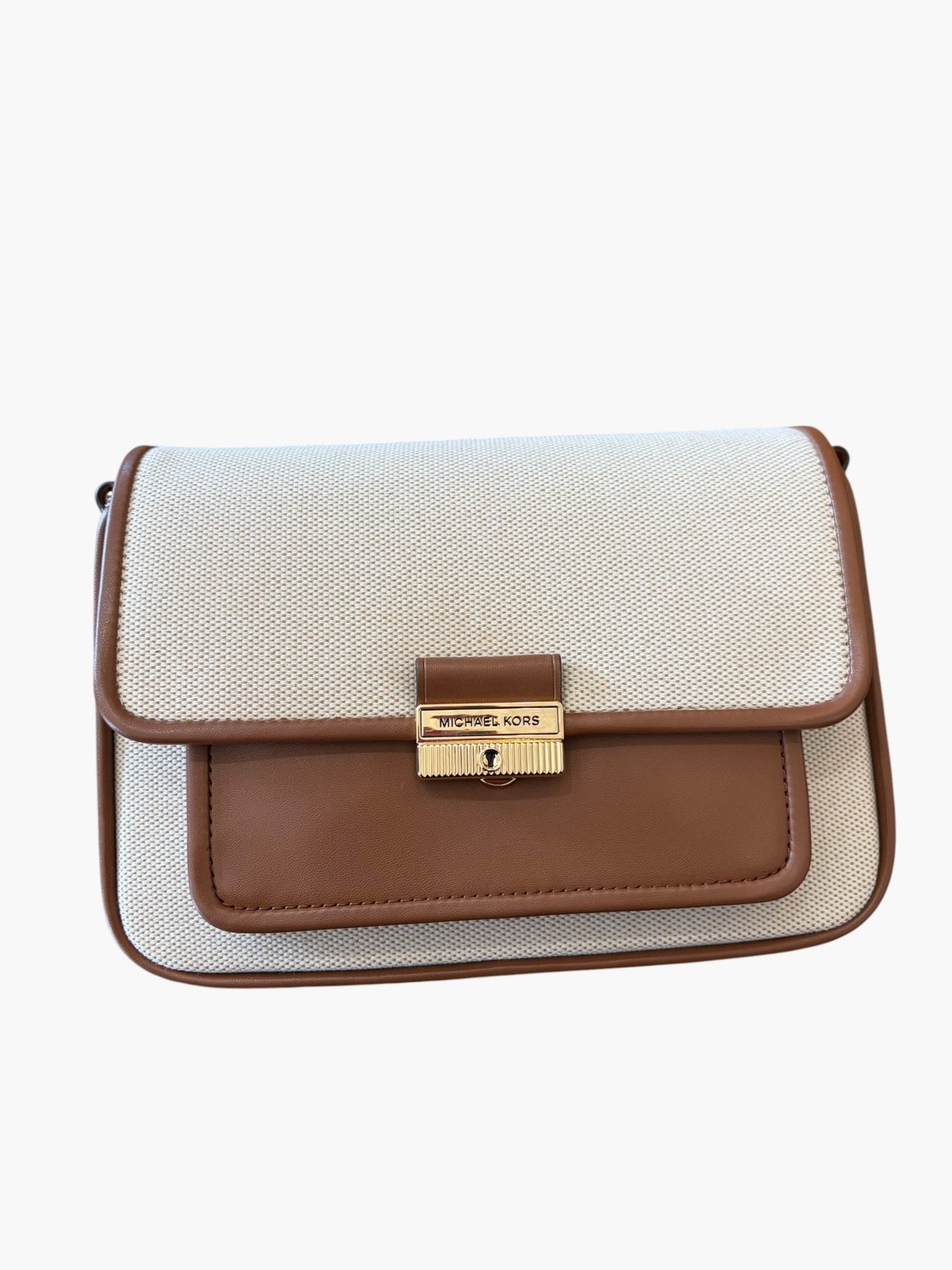 TAN/BROWN MICHEAL KORS CROSSBODY PURSE