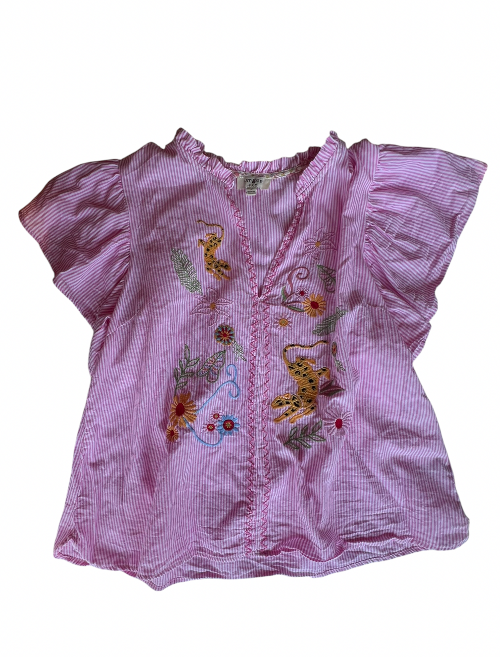 PINK/WHITE UMGEE TOP M