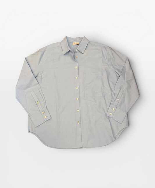 LIGHT BLUE AYR BUTTON UP TOP (ORG. $165) L