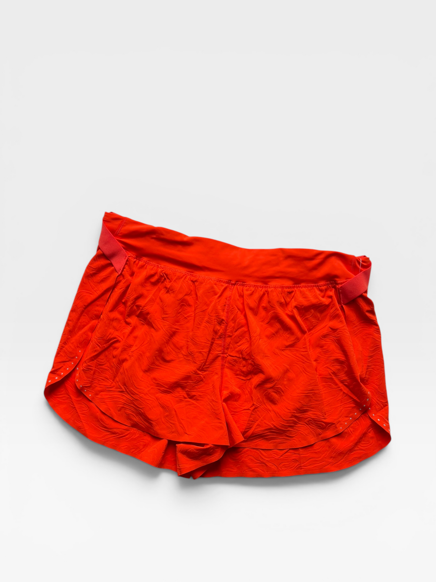 ORANGE LULULEMON SHORTS 14