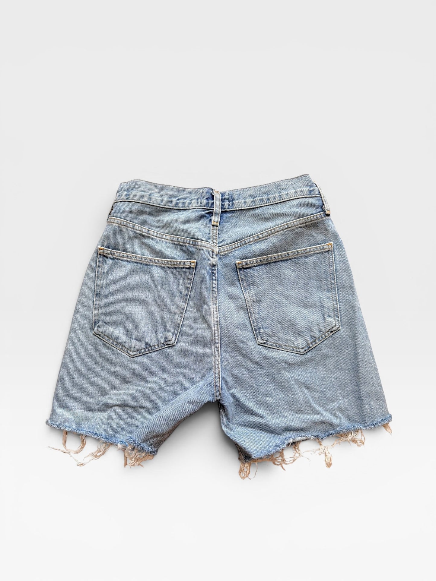 AGOLDE “CRISS CROSS” DENIM SHORTS (ORG. $148) 25