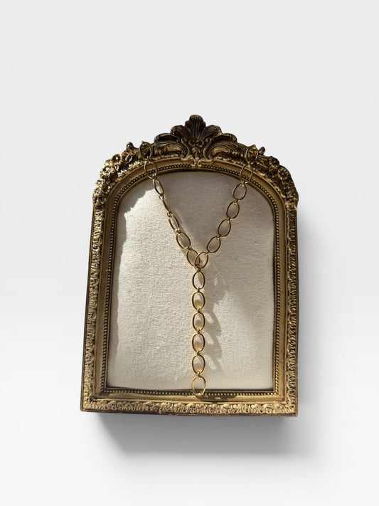 18K GOLD SS Y NECKLACE