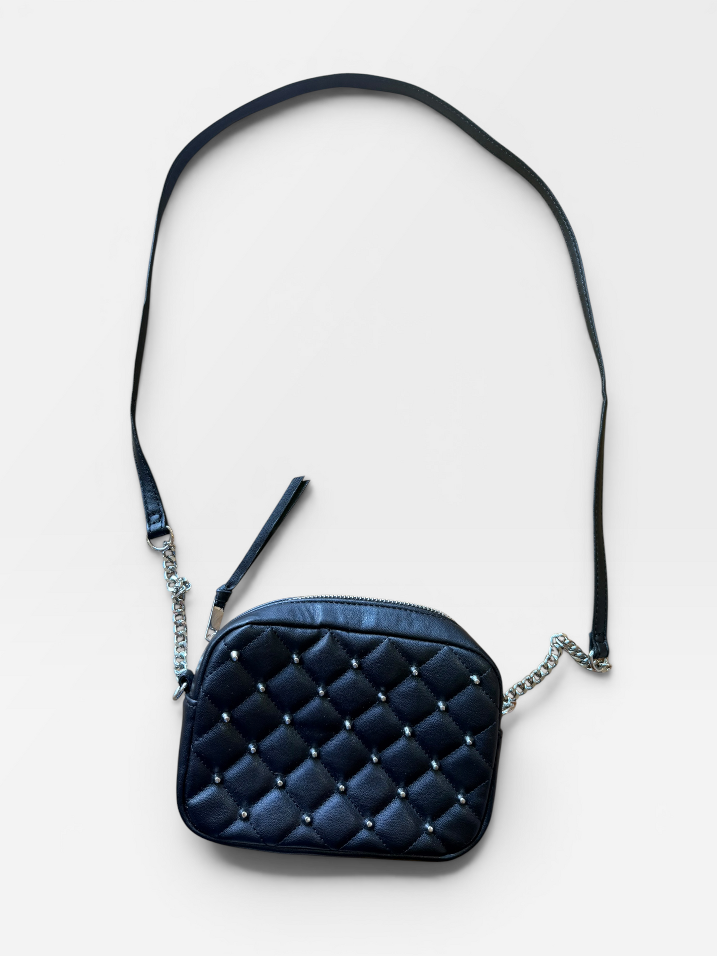 SMALL BLACK REBECCA MINKOFF STUDDED CROSSBODY BAG