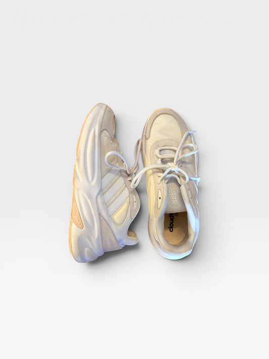 CREAM & WHITE ADIDAS CLOUDFOAM COMFORT SNEAKERS 8
