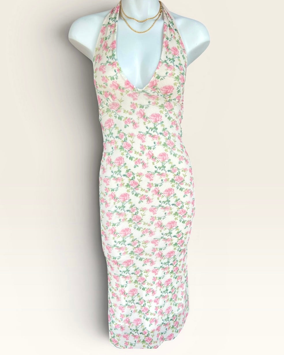 FLOWER SEE YOU MONDAY DRESS XS
