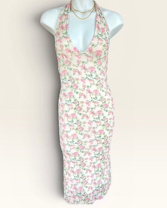 FLOWER SEE YOU MONDAY DRESS XS