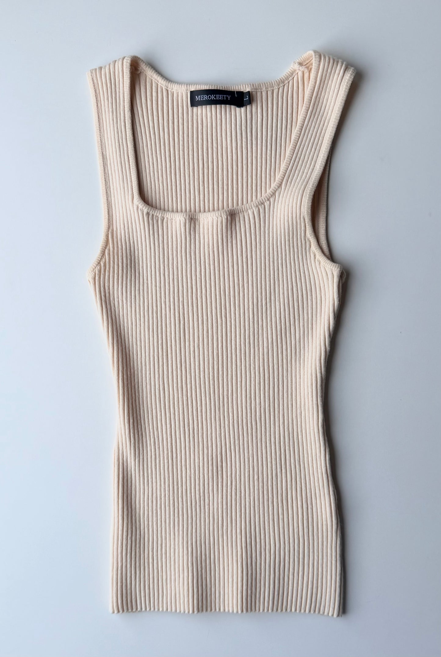 CREAM TANK LARGE