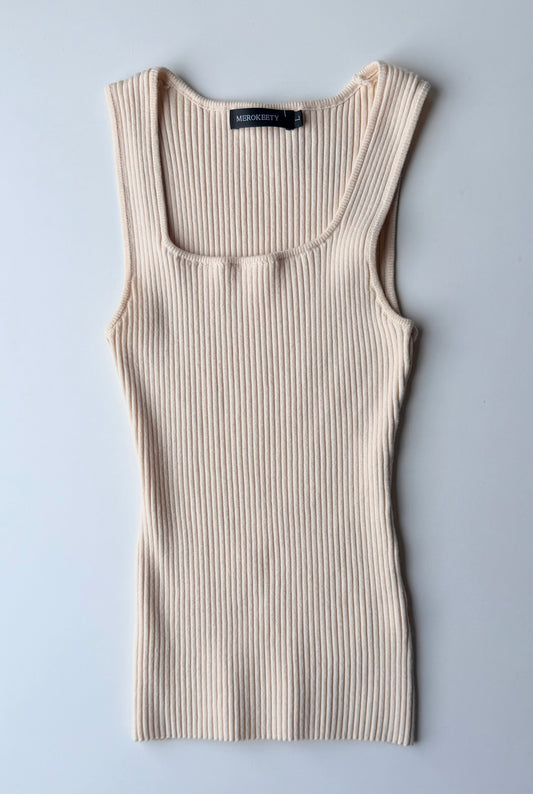 CREAM TANK LARGE