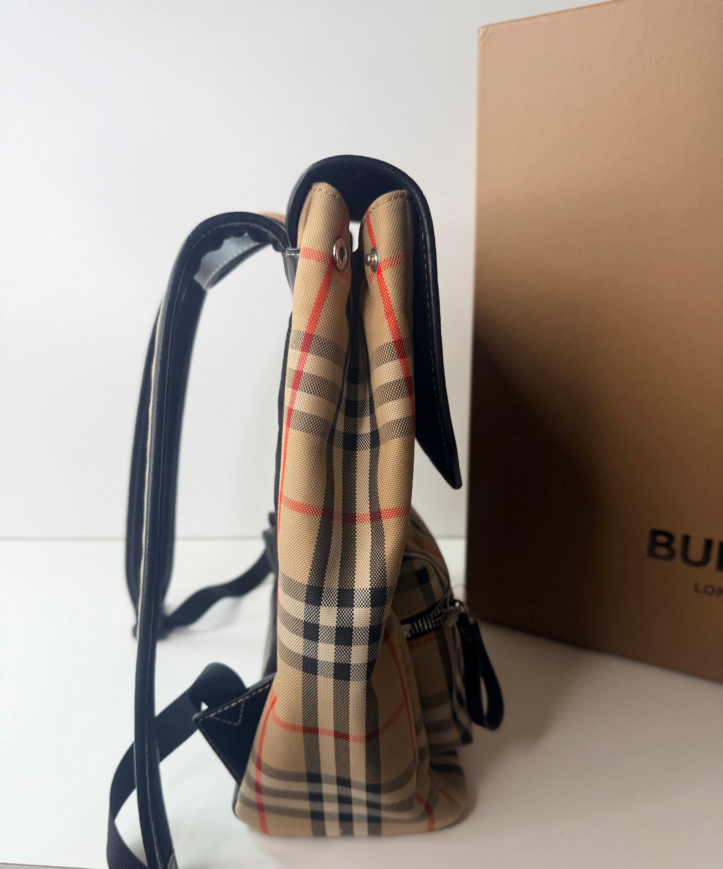 BURBERRY BACKPACK VINTAGE CHECK CANVAS