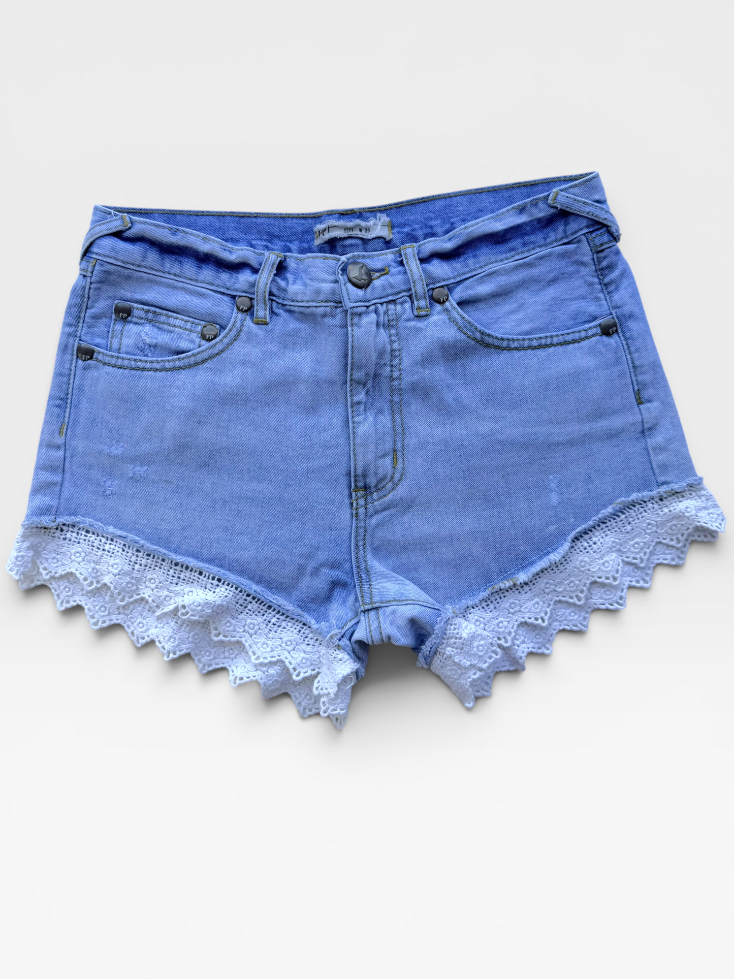 DENIM FREE PEOPLE SHORTS 25