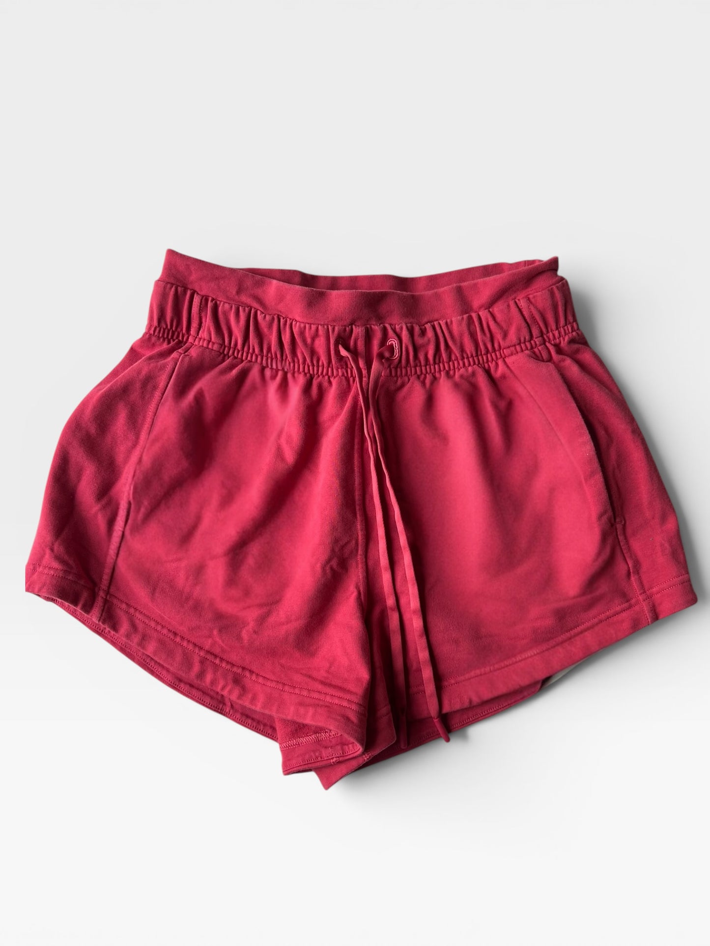 RED LULULEMON SHORTS 4