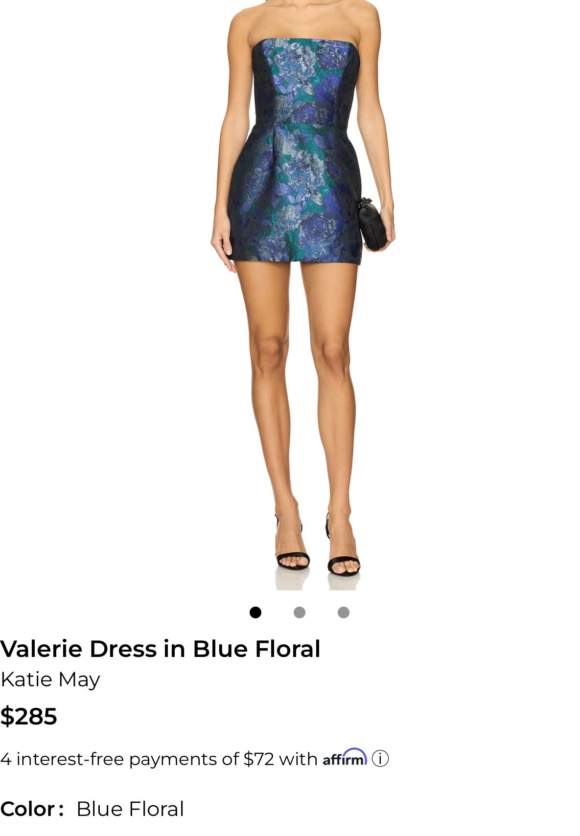 BLUE FORAL KATIE MAY DRESS (NWT $285) S
