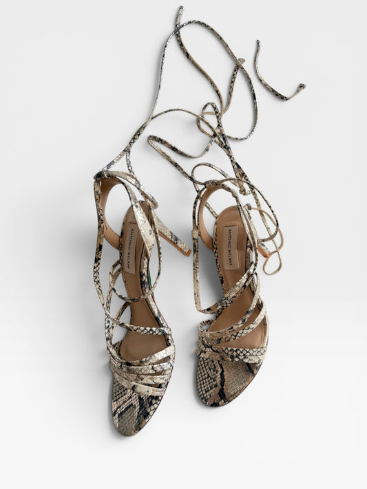 ANTONIO MELANI SNAKE HEEL 8