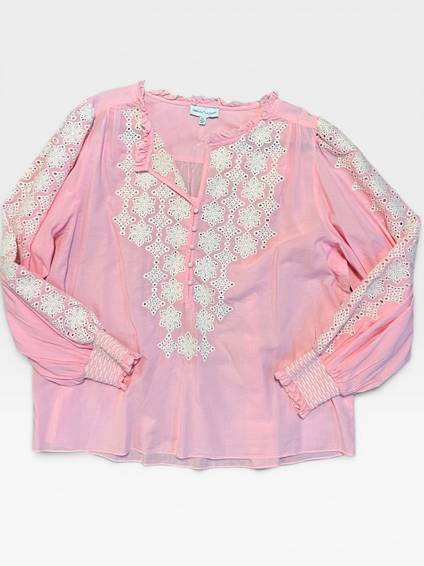 PINK GIBSON + LATIMER TOP 2X