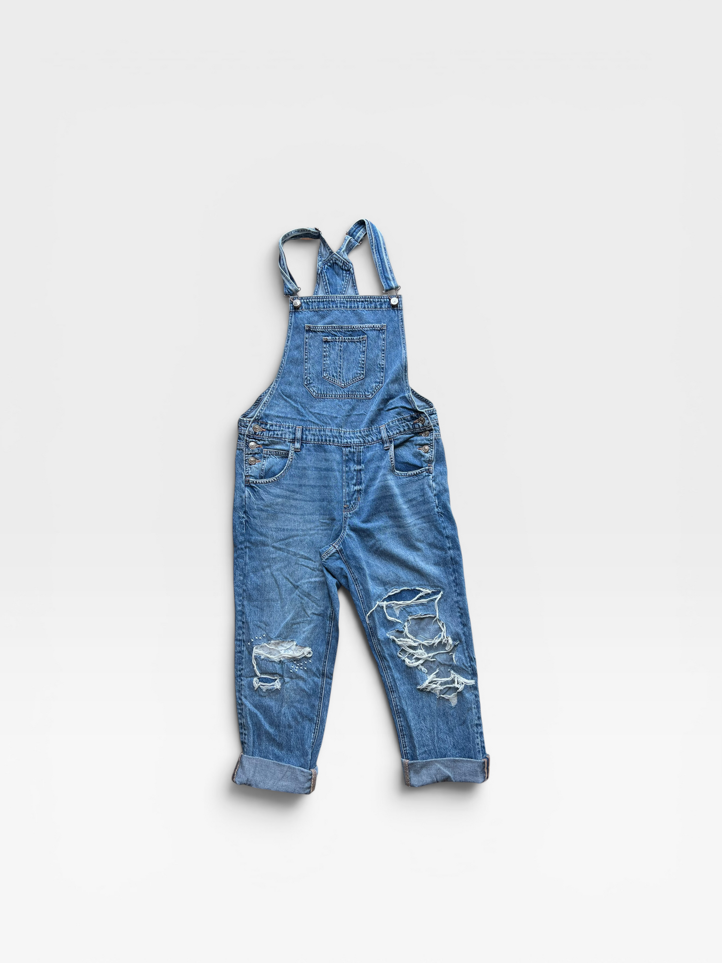 DENIM AMERICAN EAGLE OVERALLS L