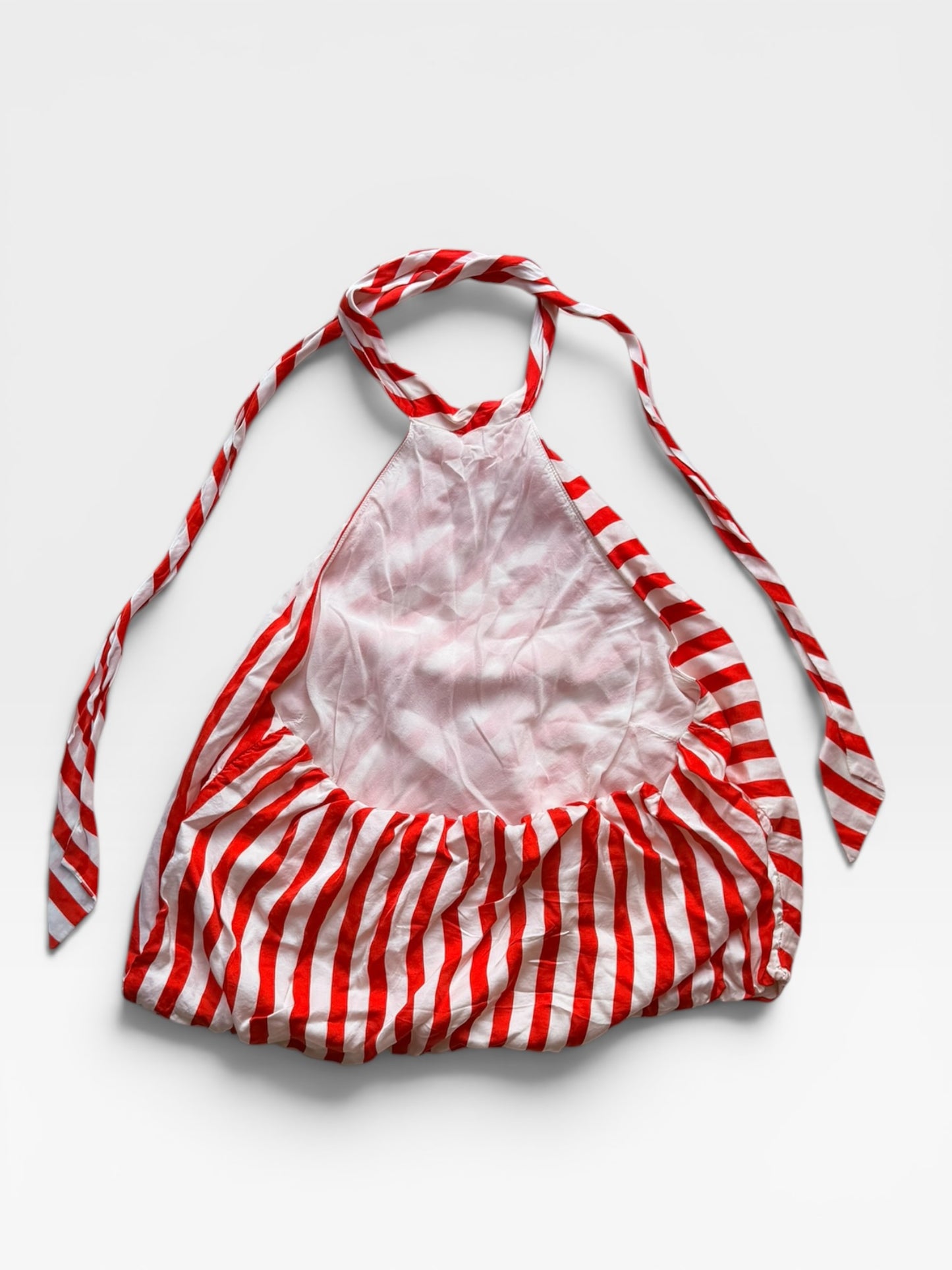 RED/WHITE MAEVE HALTER TOP XL