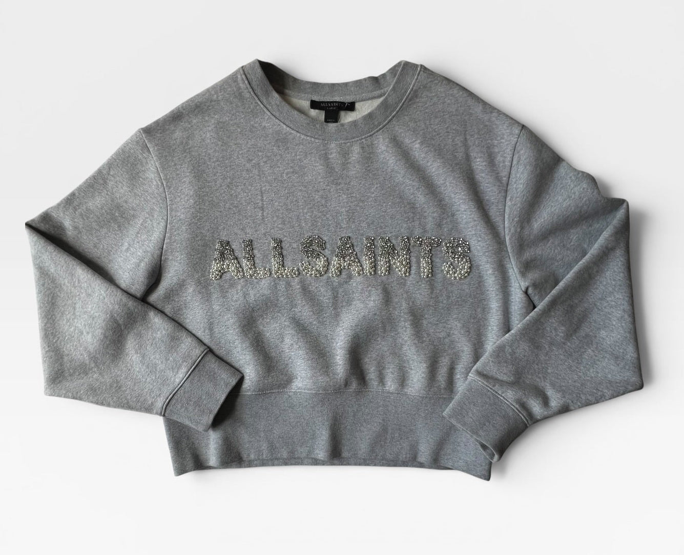 GREY ALLSAINTS PULLOVER (ORG. $251) L