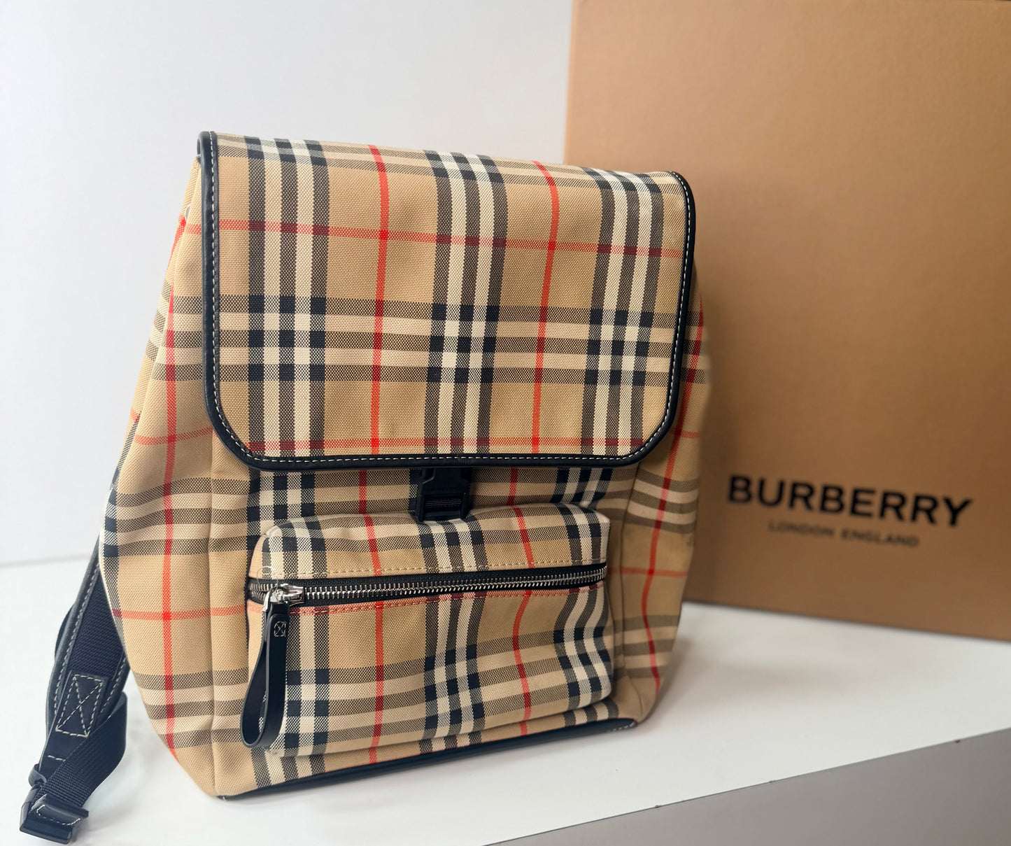 BURBERRY BACKPACK VINTAGE CHECK CANVAS