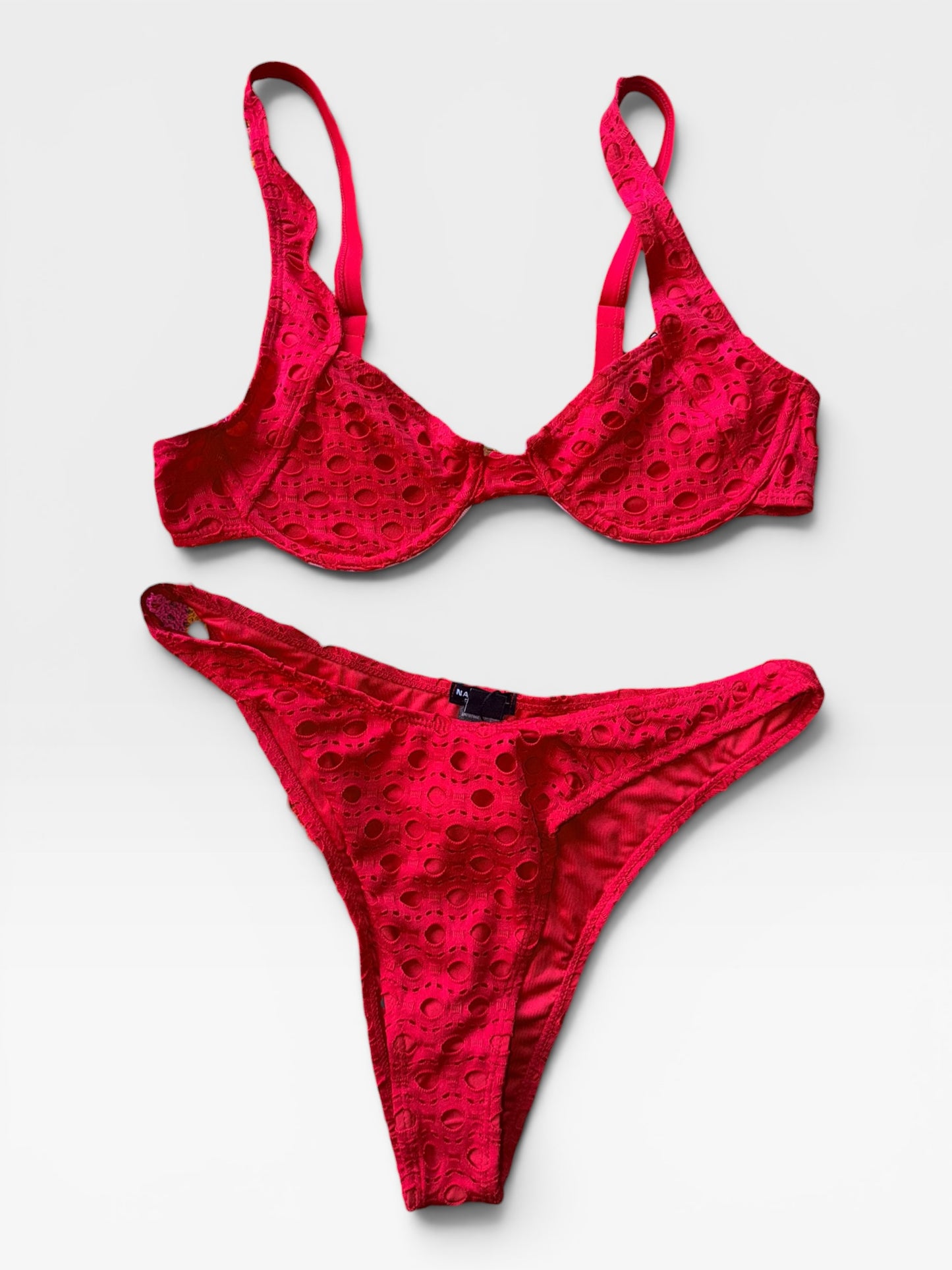 RED NASTY GAL SWIMSUIT (NWT) 8