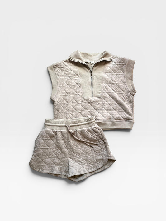 TAN ENTRO SHORT MATCHING SET M