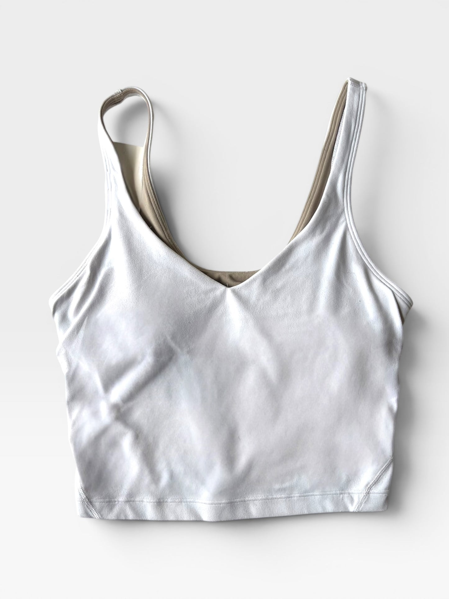 WHITE LULULEMON TANK 2