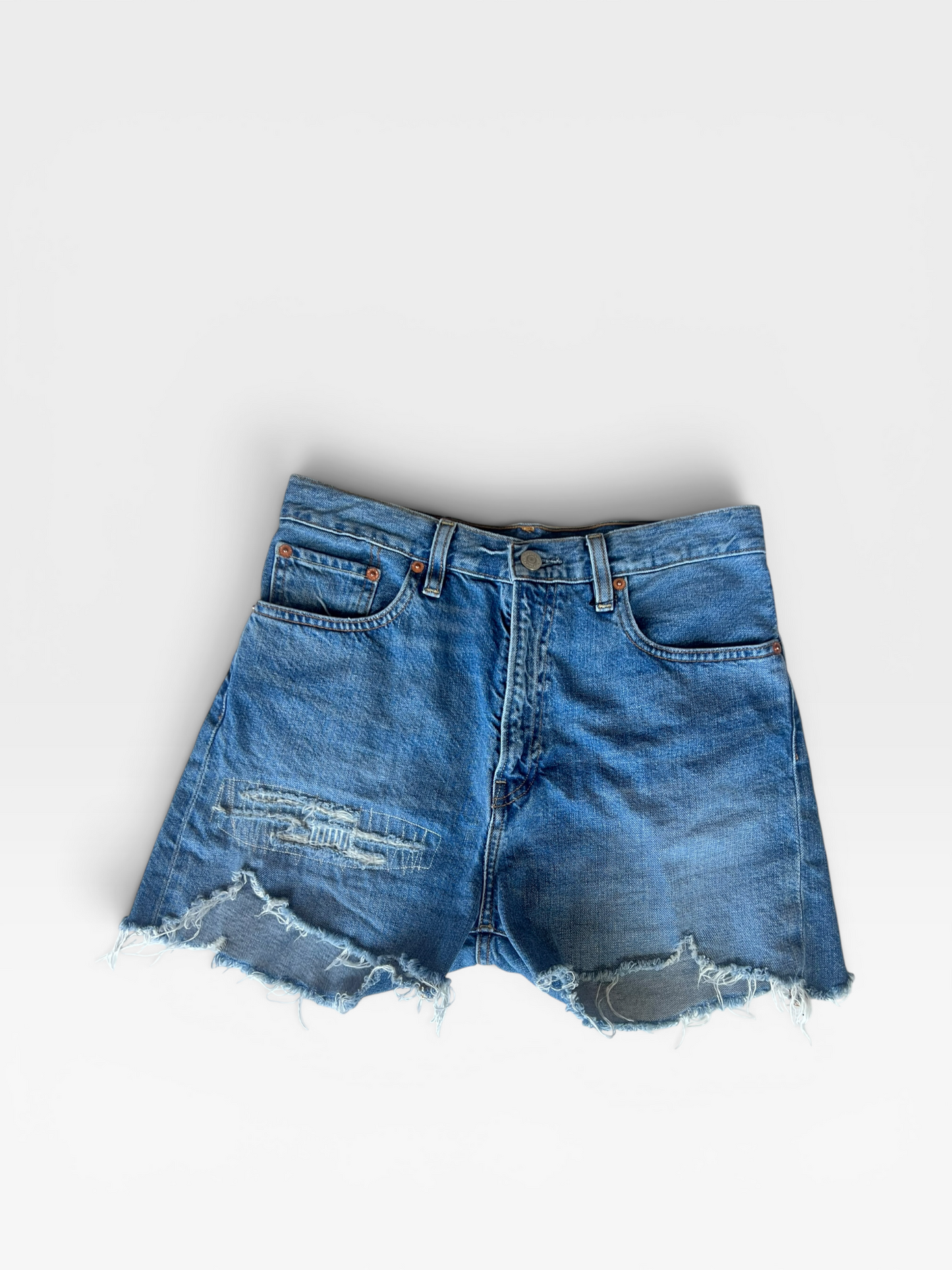 DENIMIST "BOY SHORT" DENIM SHORTS (ORG. $250) 26