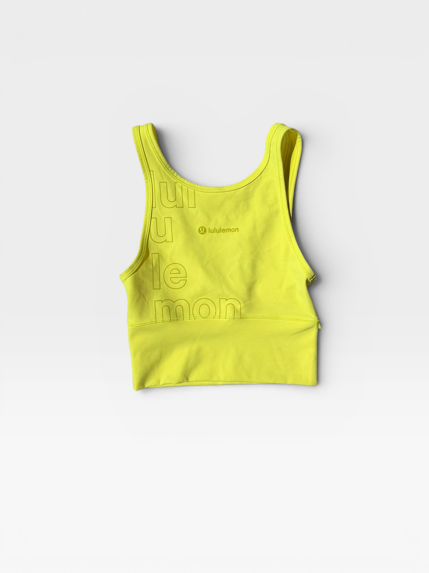 LIME YELLOW LULULEMON BRA 2