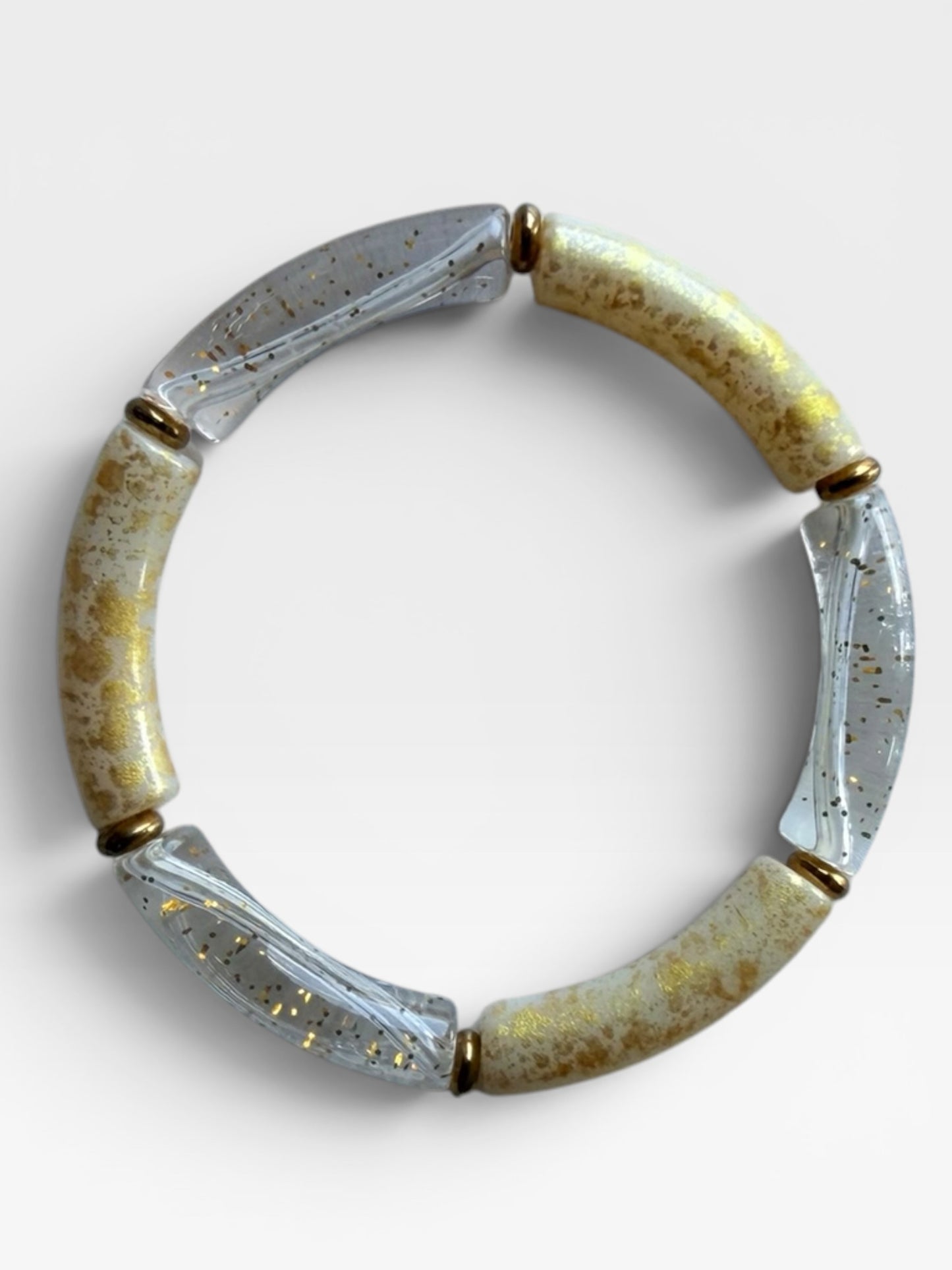 CREAM/GOLD BRACELET