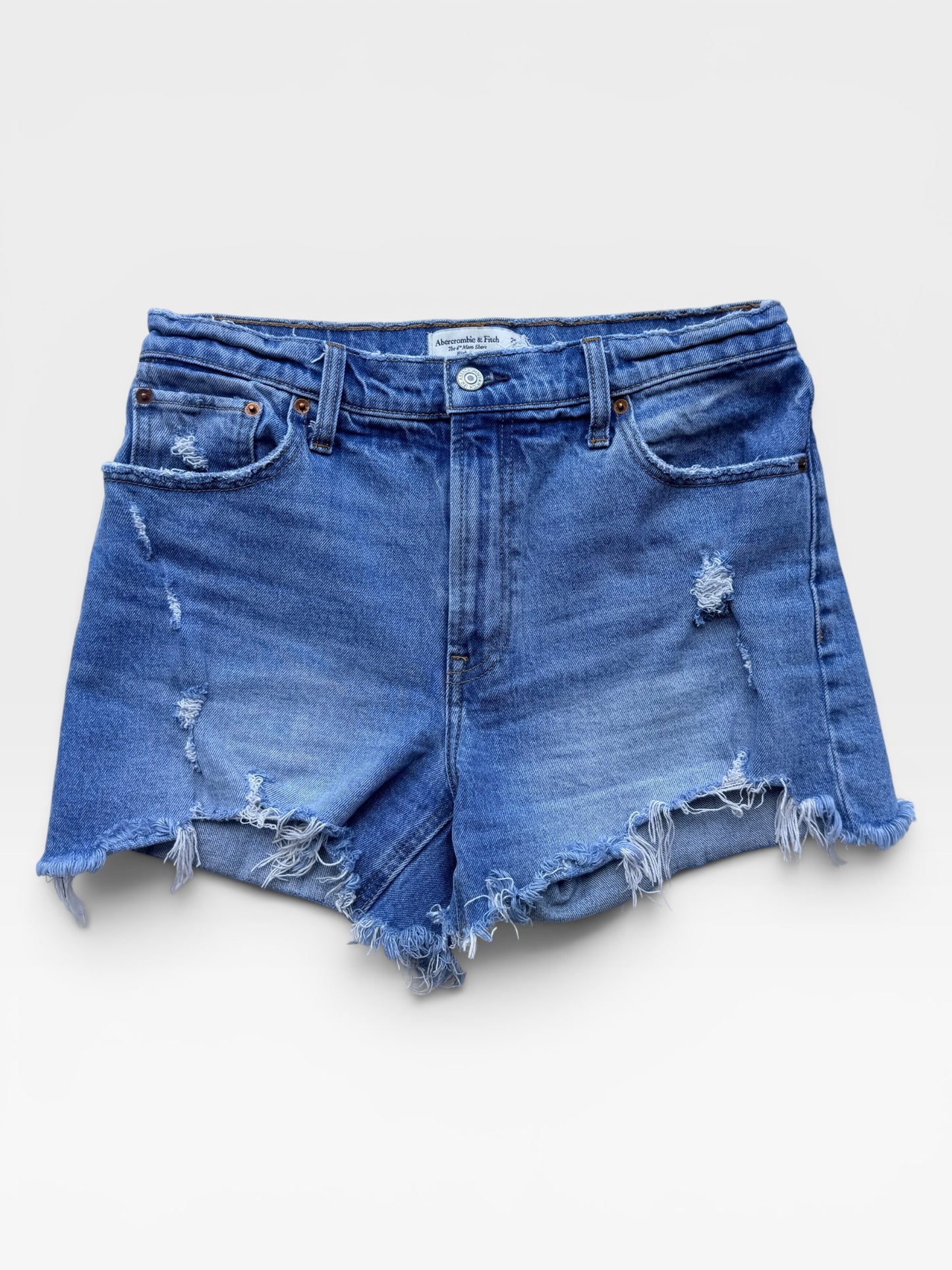 ABERCROMBIE 4" HIGH RISE MOM SHORTS 29