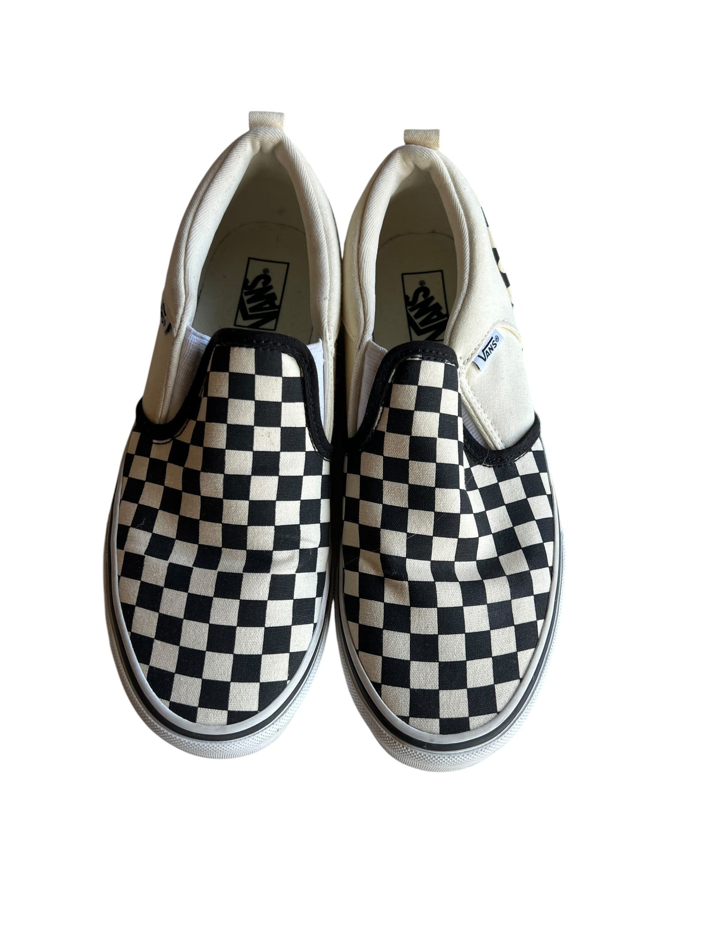 BLACK/WHITE CHECKERED VANS 7