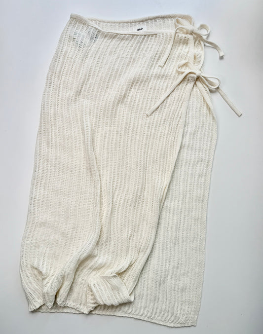 WHITE AERIE COVERUP skirt XS