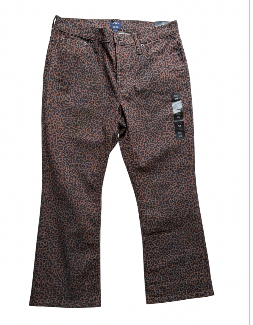 CHEETAH J.CREW PANTS (NWT) 30