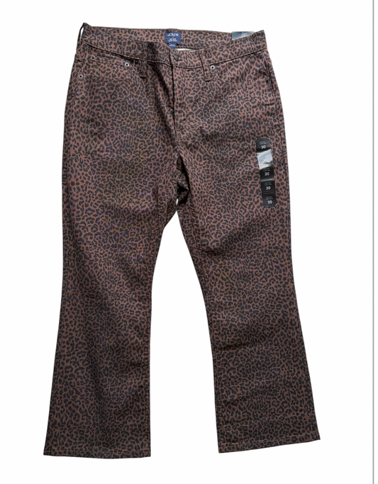 CHEETAH J.CREW PANTS (NWT) 30